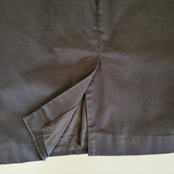 Pure Collection Black Pencil Skirt Knee Length Cotton Blend Womens Size 14/16 - Picture 5 of 9